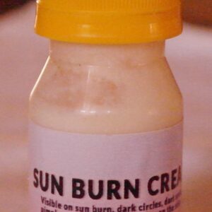 Sun burn cream designed to clear sun burn, and protect the face for further burns Its natural ingredients erases sun burn with any further damage